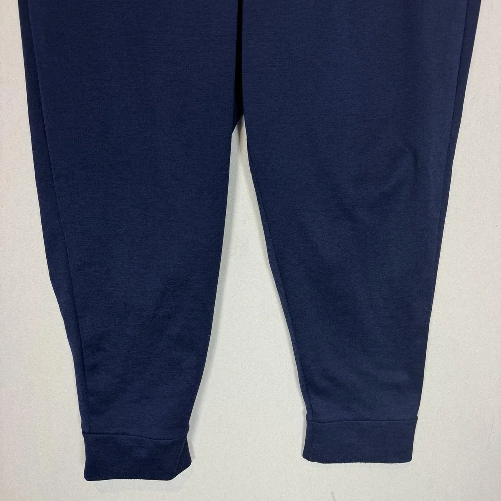Eddie Bauer Pants Mens Large Blue Fleece Joggers Zip Pocket Athletic Stretch
